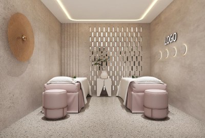 侘寂美容SPA店包间3D模型下载